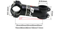 Palo De Bicicleta Ultraligero Para Montaña Y Carretera 31.8mm Tapa De Manillar Ángulo De 7 Grados Longitudes Varias Desde 100mm Hasta 110mm - details 0