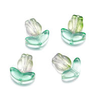 10/20 Sets De Cuentas De Tulipes De Vidrio Con Hojas Espaciadoras Para Creación De Joyas Pulseras Y Collares Accesorios De Manualidades - details 8