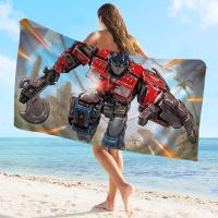 Toalla De Baño Infantil Con Diseño De Transformers Autobots Toalla De Playa Toalla De Piscina Regalo De Vacaciones Toalla De Picnic Tamaño 30x60 Cm 50x100 Cm 76x182 Cm Toalla De Poliéster/Celulosa Absorbente Y Secado Rápido - details 9