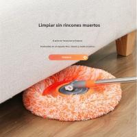 Mopa Redonda Rotativa De Girasol Para El Hogar Con Polo De Extensión Para Limpieza De Pared Y Techo Material De Microfibra - details 3