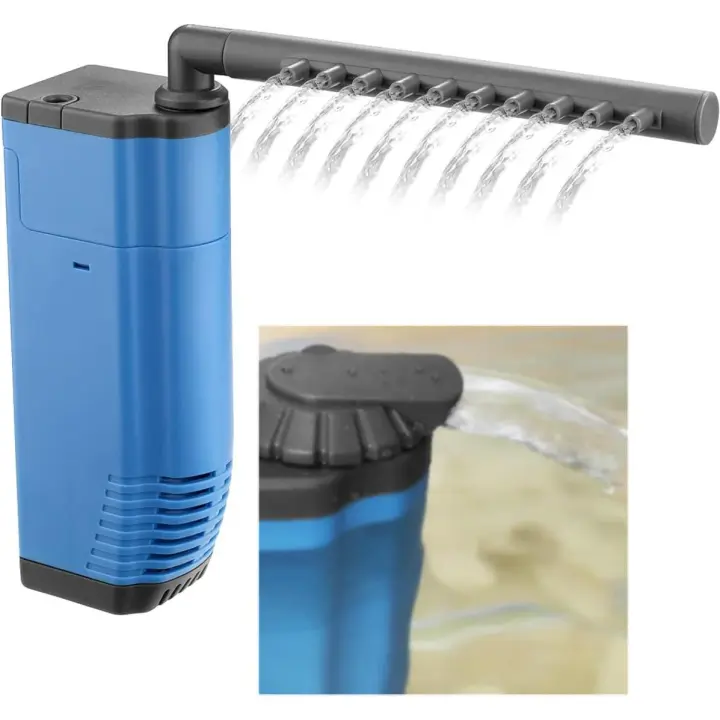 Filtro interno sumergible para Acuario, potente FILTRO DE Esquina Submarino para peceras de 20 a 150 litros - 1