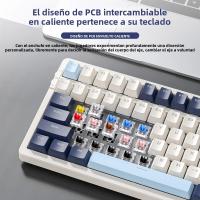 Teclado Mecánico Inalámbrico K8 Para Gaming Con Retroiluminación Hot Swappable Bluetooth 2.4G Y Cable Lineal Rojo Para PS4 PC Win Mac - details 9
