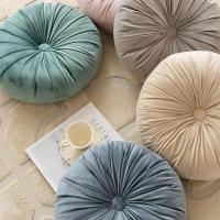 Almohada redonda de calabaza hecha a mano, color sólido, cojín redondo Morandi, cojín para sofá futón, cojín para mesita de noche - details 6