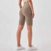 Shorts De Yoga Para Mujer Cintura Alta Transpirables Suaves Y Tensos Leggings De Gimnasio Cortos De Ciclismo Deportivos - details 53