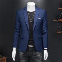 Chaleco De Novio Casual Para Hombre Marca Alta Color Sólido Diseño De Negocios Blazer De Boda Top De Traje Chaqueta De Moda - details 10