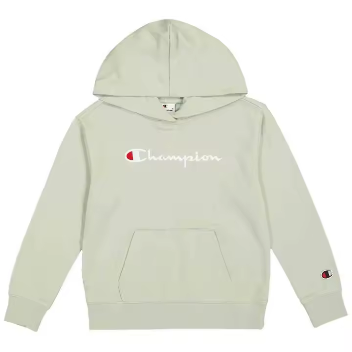 Sudadera con Capucha Champion  para niños unisex en color verde - 1