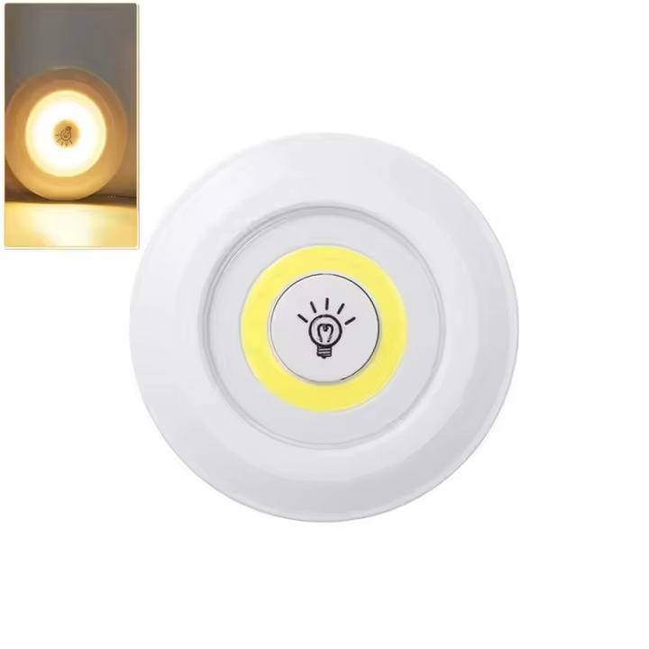 Lámpara Nocturna LED COB Super Brillante 5W Con Control Remoto Inalámbrico Y Dimmer Para Armario Dormitorio Cocina - 1