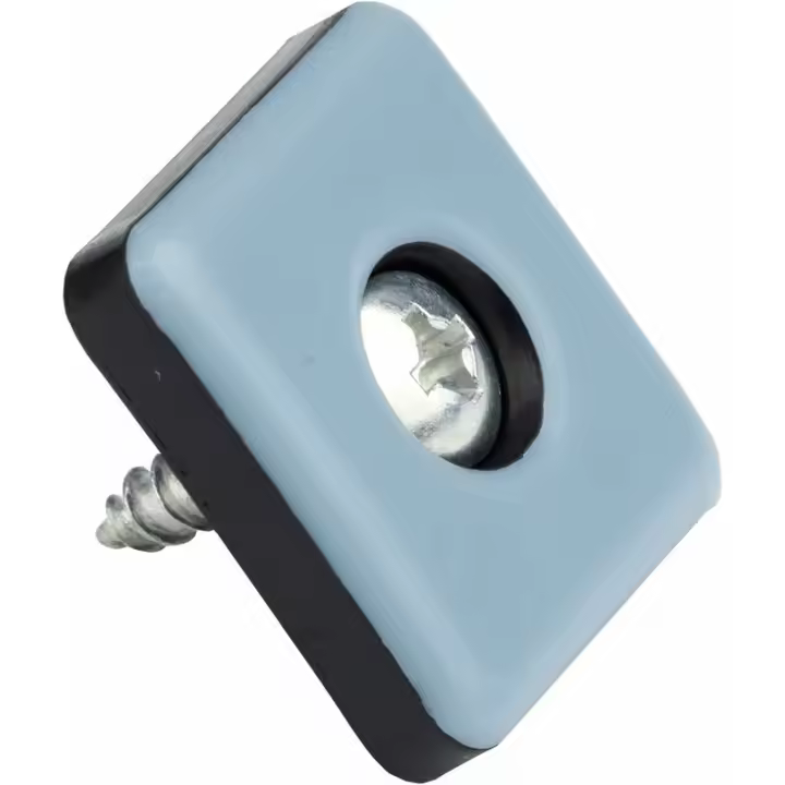 Deslizadores De Teflón Para Muebles Con Tornillos │ 20 Piezas │ Cuadrangular │ 30 X 30 Mm │ Protector De Piso │ Deslizador De Ptfe │ Deslizador De Teflón - 1