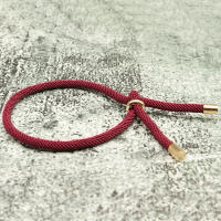 Pulsera Minimalista Milan De Hilo Ajustable Para Hombre Y Mujer En Colores Negro Y Rojo Regalo Para Parejas Pulsera De Amistad Brazalete - details 5