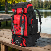 Mochila De Camping Y Senderismo Impermeable De 80L Para Hombres Bolsa De Montañismo Deportiva Al Aire Libre Gran Capacidad Para Viajes - details 7