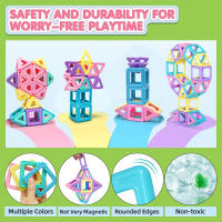 Juguetes Magnéticos 3D De Macarón Medianos Bloques De Construcción Educativos Para Sensory Para Niños Regalo De Cumpleaños Juguete De Pila - details 2