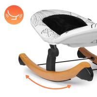 Kinderkraft - FINIO Hamaca bebé, Balancin para bebés 0-9 kg, Patas de madera, Posición tumbada, Materiales suaves, Fácil de limpiar, Diseño escandinavo, Negro… - details 2