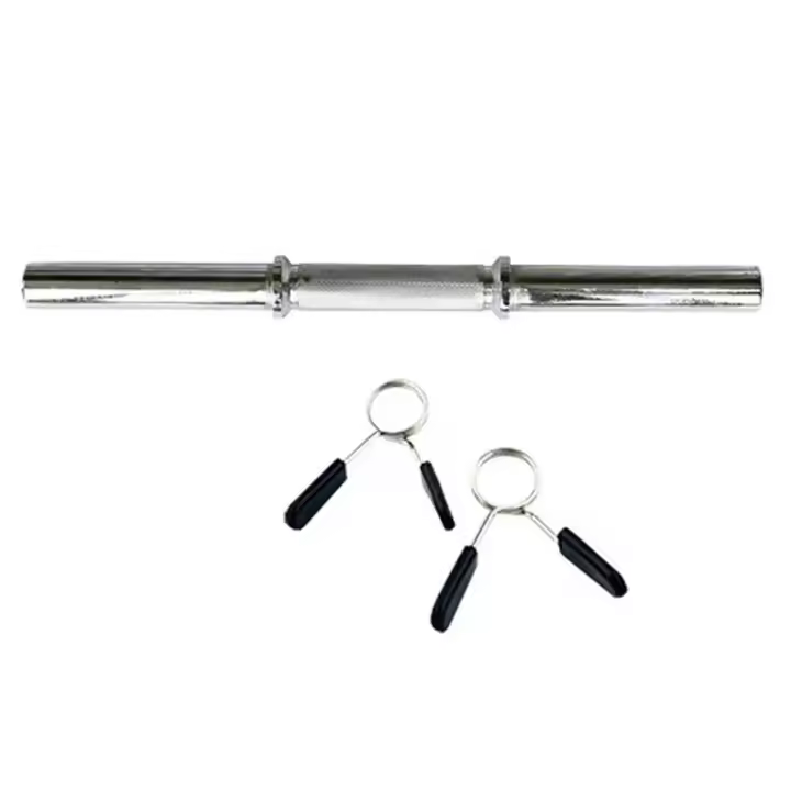 Ozio Fitness Barra Mancuerna 2 Kg 30 Mm de Diámetro con 2 Cierre de Pesas Musculación Gimnasia - Peso 2 KG - 1