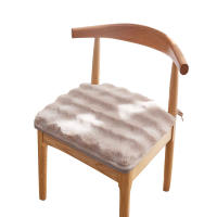 Cojín De Silla De Invierno De Peluche De Conejo Cálido Cojín Sedentario Para Oficina Cojín De Fart Para Silla De Comedor Cojín De Silla - details 4