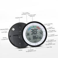 Termómetro Y Higrómetro Digital Mini Medidor De Temperatura Y Humedad Con Pantalla De Tendencia Maximo Y Minimo Valor Medición Indoor °C/°F - details 3