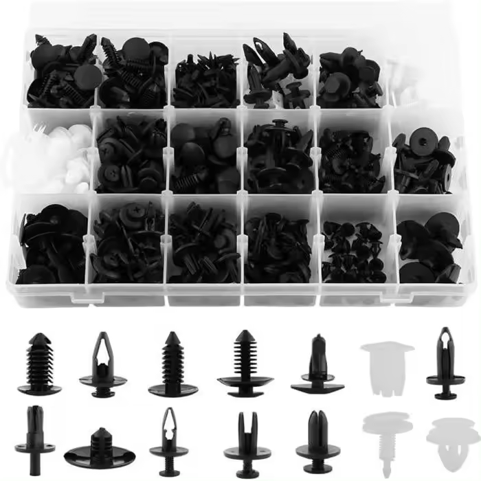 415 piezas de remaches para parachoques de coche, clips de sujeción para panel de puerta, clips de ajuste para Ford, 18 tamaños - 1