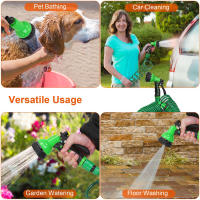 Riega De Jardín Con 8 Boquillas De Patrón Diferente Para Limpieza De Coche Tubo De Agua Plástico Para Riego Del Jardín - details 5