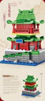 Modelos De Bloques De Construcción Estilo Chino Torre Del Pájaro Amarillo Paisajes Históricos Juguete Educativo Para Niños 6-12 Años - details 8