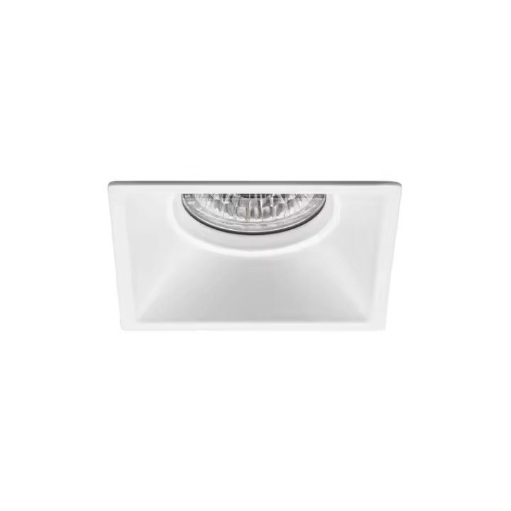 HUANGJISOO Foco Empotrable Cuadrado Fijo Ambiente 511 IP44 Blanco Técnico JISO 511D-90 - 1