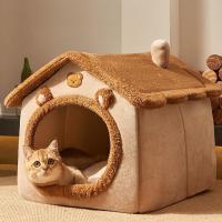 Casa Plegable Para Mascotas Cama Desmontable Lavable Sofá Para Perros Pequeños Y Medianos Con Casa De Pelo Incluido - details 12