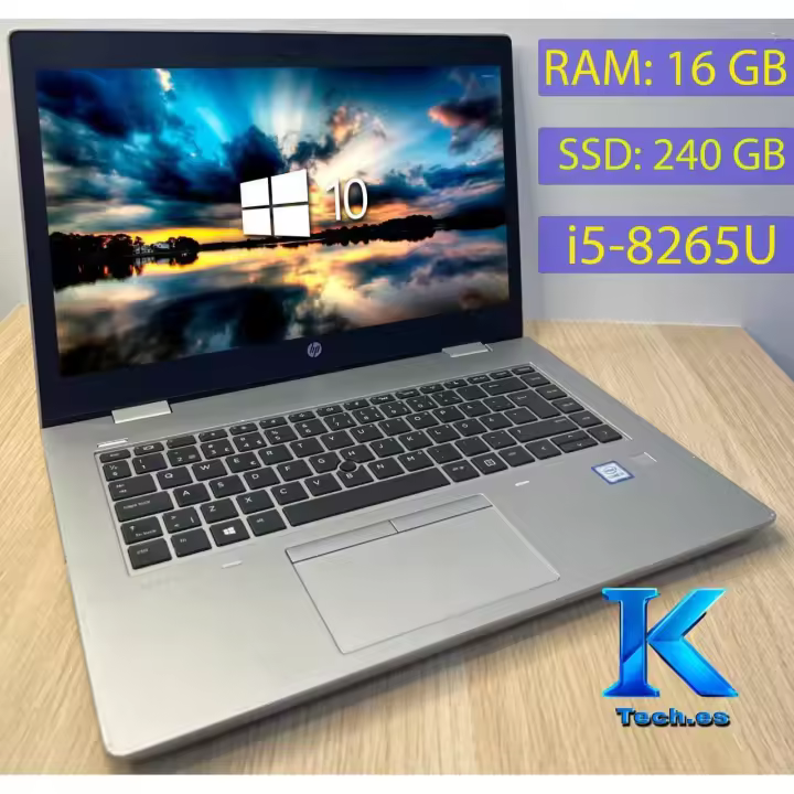 HP ProBook 640 G5portátil ordenador barato / procesador  i5-8265U/16GB RAM /240GB SSD/Intel HD Graphics/ pantalla 14"  pulgadas HD/ - 1