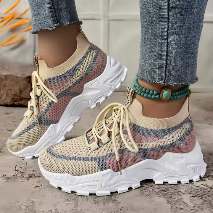 Zapatillas Para Mujer Transpirables Y Antideslizantes Con Suela Suave Y Gruesa Zapatos Cómodos Para El Verano 2025 Envío Gratuito - 1