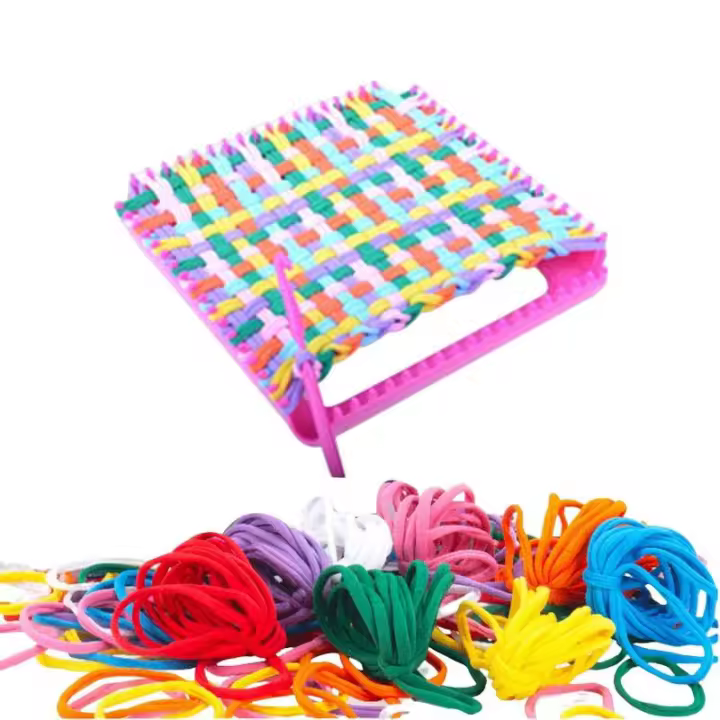 Juego De Tejido Duradero Con Gancho Y Agujas Para Manualidades Multicolor Para Muñecos Alfombrillas Calcetines Chal Herramientas De Tejido Elásticas Para Niños Y Adultos - 1