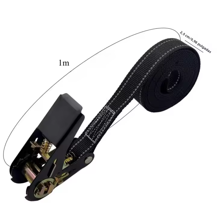 Cinturones De Tensión Para Coche 800kg Con Hebilla De Cierre Reflector Para Seguridad De Carga Y Equipaje Fácil De Usar - 1