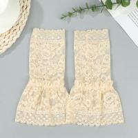 Pareja De Falsas Mangas Decorativas Con Volantes Para Primavera Y Otoño Codo De Ruffle Mangas Universales Para Decorar Suéteres Unisex - details 10