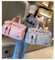 Bolsa De Deporte Para Mujer Bolsa De Mano Seca Y Húmeda Viaje Fitness Exterior Bolsa De Hombro Cruzada Weekender Duffel Nylon Negro Rosa Gris Morado Azul Verde - details 14