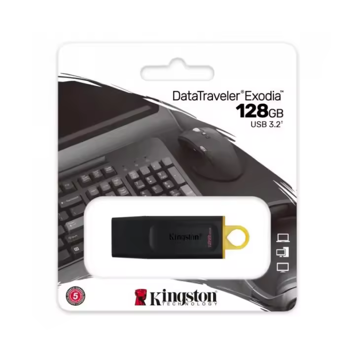 Pendrive Kingston 128GB USB 3,2 Gen 1 unidad Flash USB DataTraveler Exodia con tapa protectora USB Pen Drive DTX - 1