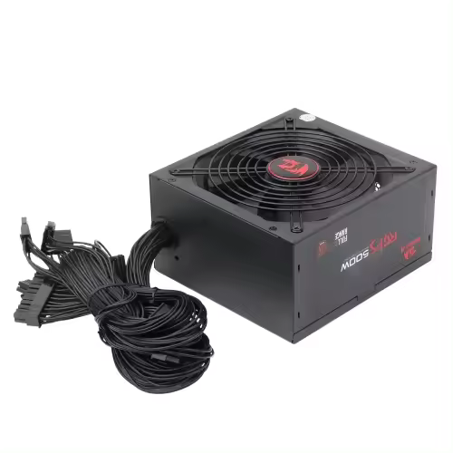 Redragon GC-PS001 - Fuente de Alimentación Gaming 500W 80+ Bronze - Ventilador 140 mm - 1