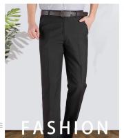 Pantalones Clásicos Para Hombre De Alta Calidad Verano Primavera Otoño Invierno Bizcaíno Casuales Negocios Pantalones Rectos De Cintura Alta Durable Suave Transpirable Antigüice Adecuado Para Oficina Comidas Noches Viajes Social - details 1