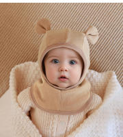 Set De Gorro Y Bufanda Para Bebé Invierno Poliéster Y Algodón Protección De Orejas Lindo Gorro De Protección Para Niños Y Niñas - details 5