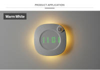 Lámpara De Pared Con Sensor De Movimiento LED Recargable Magnética Para Baño Y Dormitorio Iluminación Nocturna Con Reloj Corredor Decorativa Interior - details 9