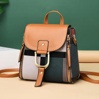 Mochila De Piel PU Pequeña Para Mujer Estilo Retro Cuadros Calidad Superior Viaje Mochila Escuela Bolsa De Hombro Moda - details 9