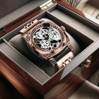 Reloj Mecánico Para Hombre Estilo Business Elegante Y Luminoso Con Display De Números Romanos Resistente Al Agua Acero Aluminio - details 0