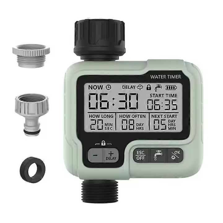 Watering Timer, Sprinkler Timer Programmable Garden Outdoor Hose Faucet Timer with Rain Delay/Manual/Automatic Watering System, Lawn Irrigation System - 1