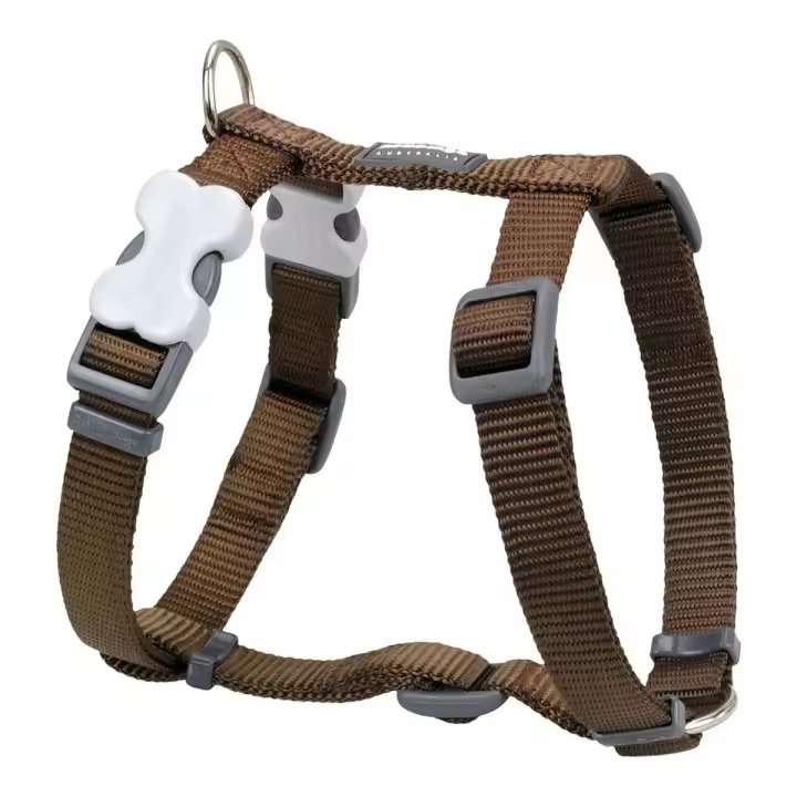 Arnés para Perro Red Dingo Liso Marrón Ajustable 30-48 Cm - 1