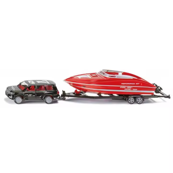 Siku Coche con Lancha Toyota Landcruiser Barco Deportivo - 1