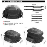 Bolsa Trasera De Motocicleta Expansible 12-18L Gran Capacidad Universal Para Viaje En Motocicleta Herramientas De Motocicleta - details 2