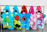 Toalla de Playa Infantil con Capucha  Toalla de Baño Poncho Toalla Poncho Surf para Niñas Niños de 2 a 8 años - details 1