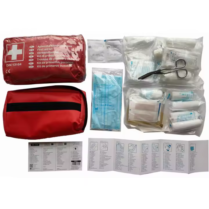 PREMOTO-Botiquin emergencia primeros auxilios para exteriores-din first aid kit-kit de primeros auxilios multifuncional-66270 - 1