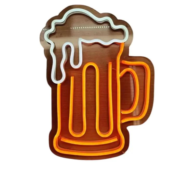 Letrero Neón LED Jarra Cerveza para Colgar en Pared - Original y Decorativo para Bares y Hogar - 1