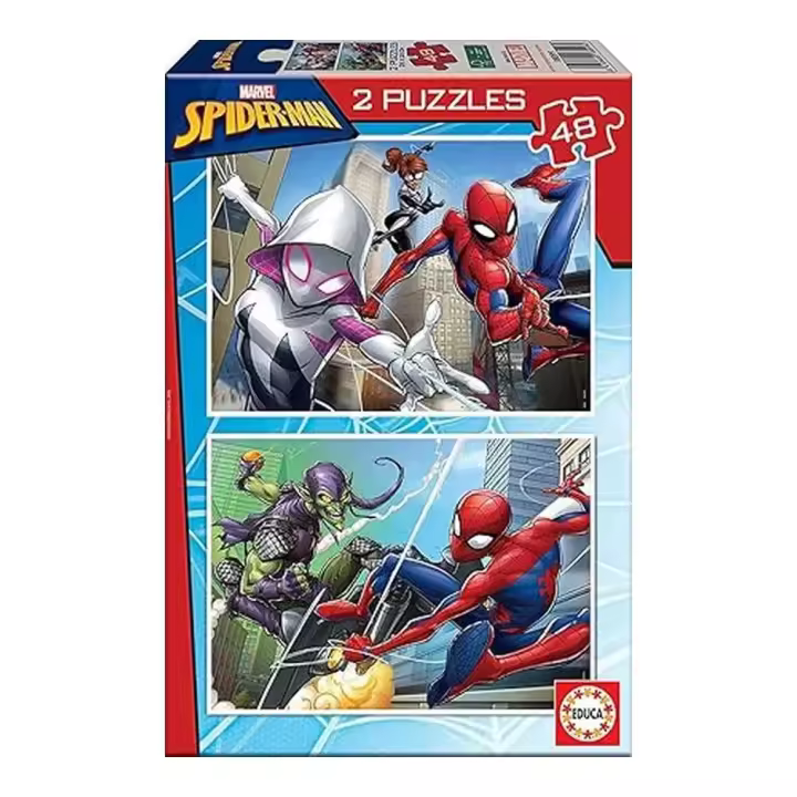 Educa Set de Puzzles Spider-Man Marvel 2x48 Piezas 18099 - 1