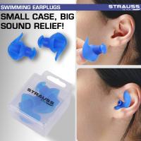 3/6 Pares Tapones para los Oídos de Natación de Silicona Universales Reutilizables Impermeables, Tapones para los Oídos de Natación en Espiral, Tapones para los Oídos con Aislamiento de Sonido y Cancelación de Ruido, Azul, Adecuado para Vuelo y Viajes - details 0