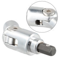 Adaptador De Rosca Hexagonal Para Destornillador Angulo De 180 Grados Soporte De Punta De Destornillador Extensión Giratoria De Herramientas - details 2