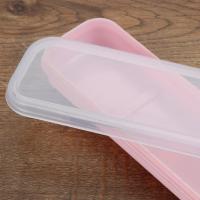 Caja De Comedor Portátil Multicolor Con Cubierta Transparente Estuche De Alimentos Ecológico Para Estudiantes Y Hogar Incluye Cuchillo Fork Cuchara - details 8
