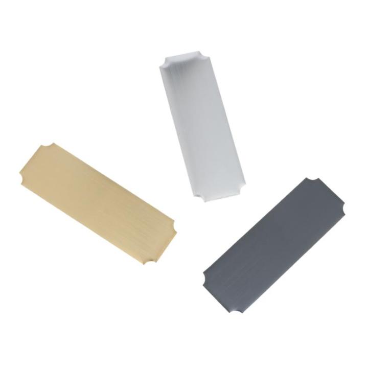 Blank Laser Engraving Desk Nameplates 10Pcs High Grade Waterproof DIY Labels for Office Home School Organization