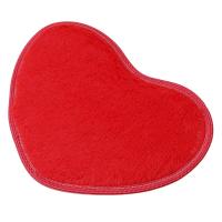 Alfombra De Piso En Forma De Corazón De Microfibra Suave Antideslizante 30x40cm Para Baño Dormitorio Sala De Estar Alfombras Decorativas Modernas - details 0